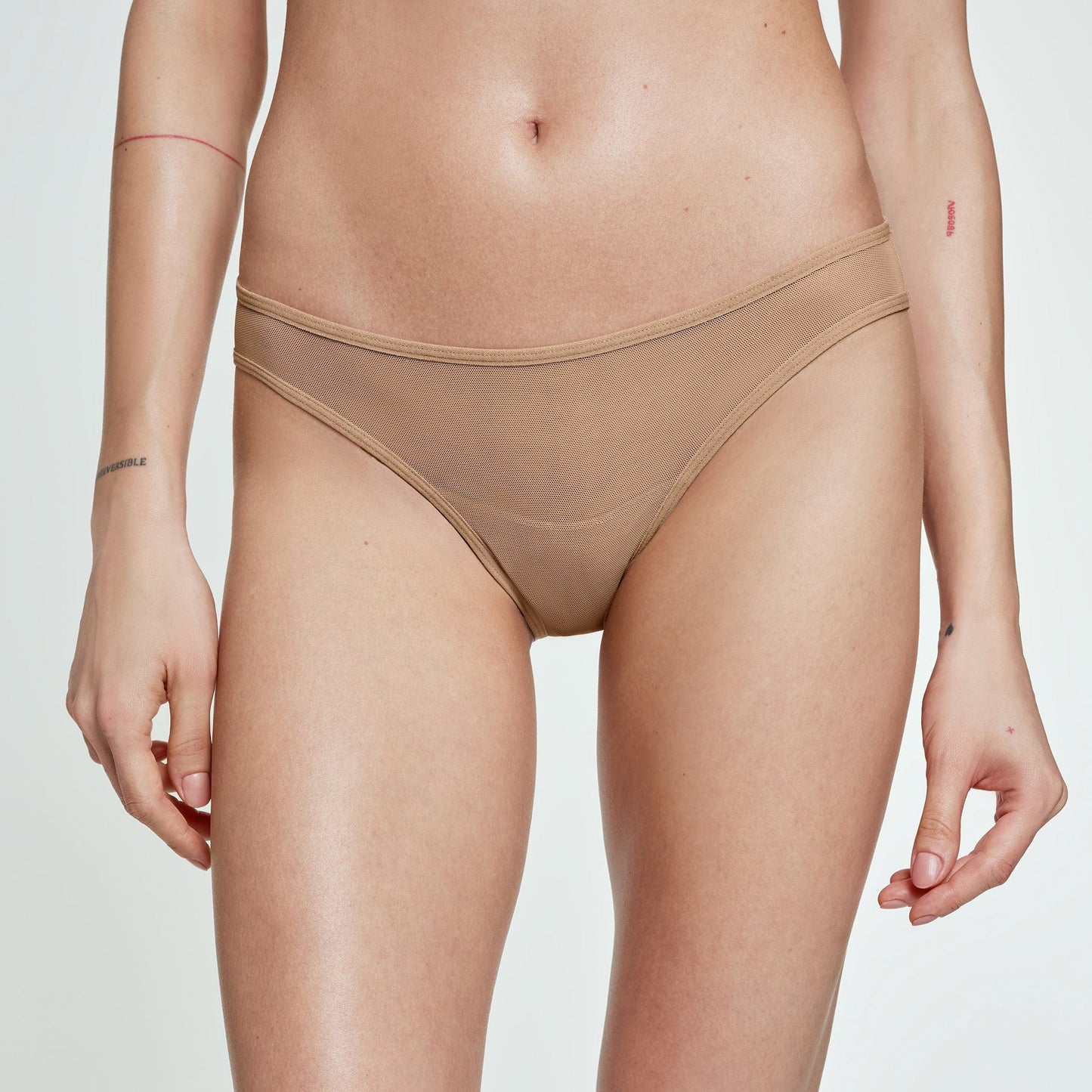 Fine Mesh Bikini Fawn